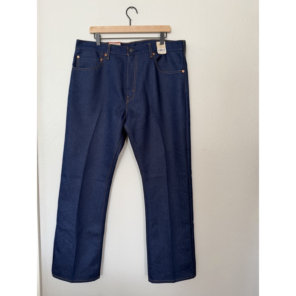NWT Levi's 517 Boot Cut Jeans Men's 38x32 Dark Blue Denim Western Cowboy Work